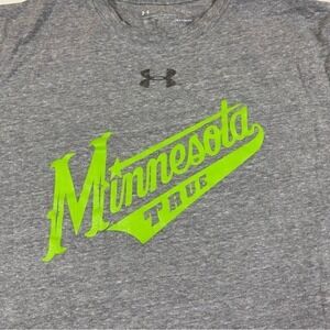 True Minnesota Under Armour T-Shirt Men's S Short Sleeve Loose Fit Heat Gear